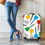 Colorful Darts Pattern Print Luggage Cover