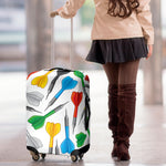 Colorful Darts Pattern Print Luggage Cover