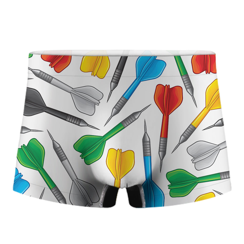 Colorful Darts Pattern Print Men's Boxer Briefs