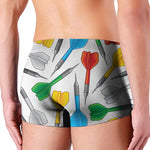 Colorful Darts Pattern Print Men's Boxer Briefs