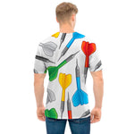 Colorful Darts Pattern Print Men's T-Shirt