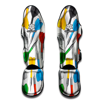 Colorful Darts Pattern Print Muay Thai Shin Guard
