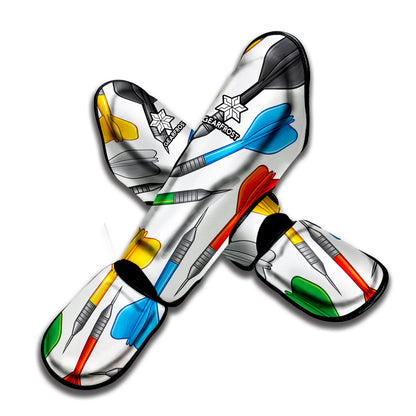 Colorful Darts Pattern Print Muay Thai Shin Guard