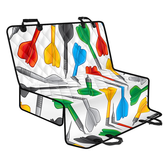 Colorful Darts Pattern Print Pet Car Back Seat Cover