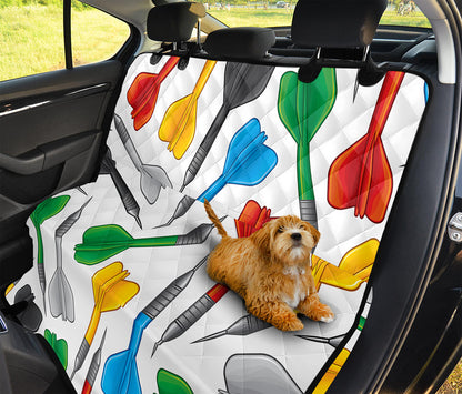 Colorful Darts Pattern Print Pet Car Back Seat Cover