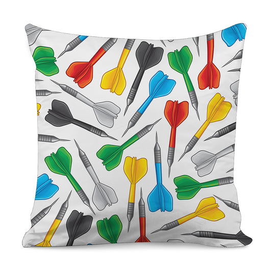 Colorful Darts Pattern Print Pillow Cover