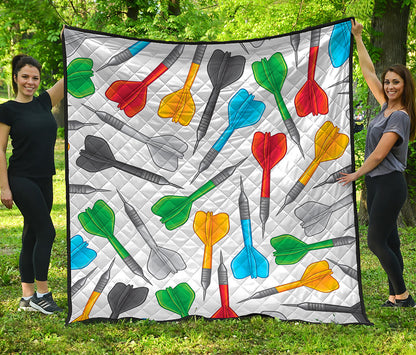 Colorful Darts Pattern Print Quilt