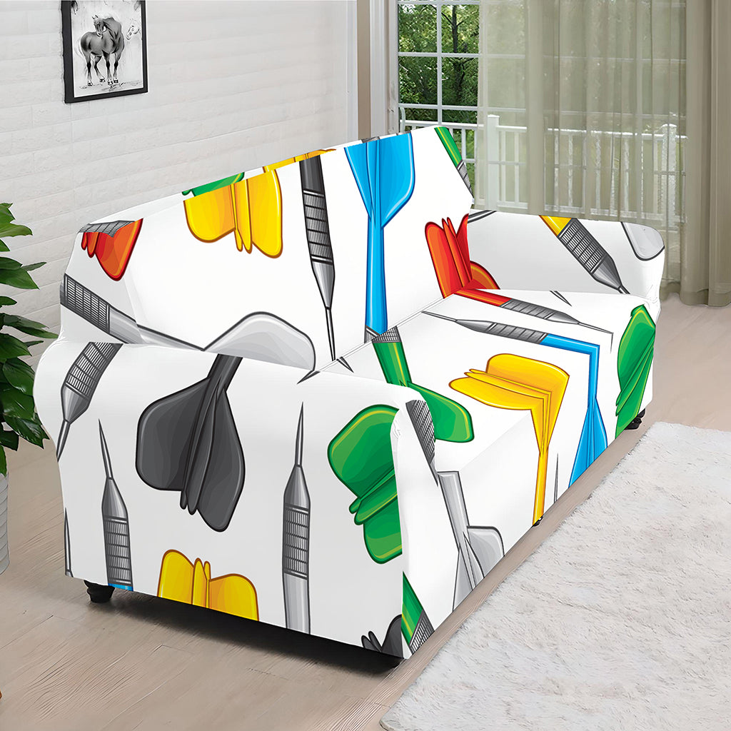 Colorful Darts Pattern Print Sofa Cover