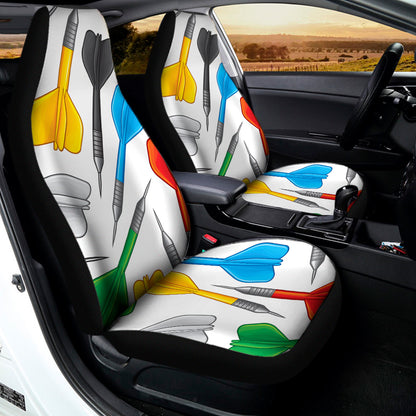 Colorful Darts Pattern Print Universal Fit Car Seat Covers