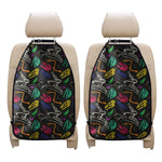 Colorful Dinosaur Fossil Pattern Print Car Seat Organizers