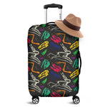 Colorful Dinosaur Fossil Pattern Print Luggage Cover