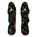Colorful Dinosaur Fossil Pattern Print Muay Thai Shin Guards