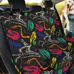 Colorful Dinosaur Fossil Pattern Print Pet Car Back Seat Cover