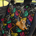 Colorful Dinosaur Fossil Pattern Print Pet Car Back Seat Cover