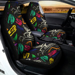 Colorful Dinosaur Fossil Pattern Print Universal Fit Car Seat Covers