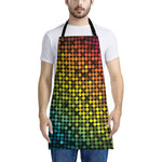 Colorful Disco Lights Pattern Print Apron