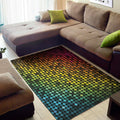 Colorful Disco Lights Pattern Print Floor Mat