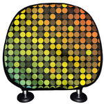 Colorful Disco Lights Pattern Print Car Headrest Covers
