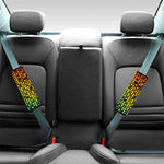 Colorful Disco Lights Pattern Print Car Seat Belt Covers