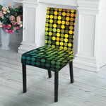 Colorful Disco Lights Pattern Print Dining Chair Slipcover