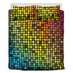 Colorful Disco Lights Pattern Print Duvet Cover Bedding Set