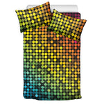 Colorful Disco Lights Pattern Print Duvet Cover Bedding Set