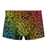 Colorful Disco Lights Pattern Print Men's Boxer Briefs