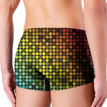 Colorful Disco Lights Pattern Print Men's Boxer Briefs