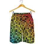 Colorful Disco Lights Pattern Print Men's Shorts