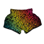 Colorful Disco Lights Pattern Print Muay Thai Boxing Shorts