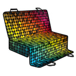 Colorful Disco Lights Pattern Print Pet Car Back Seat Cover