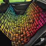 Colorful Disco Lights Pattern Print Pet Car Back Seat Cover