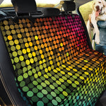 Colorful Disco Lights Pattern Print Pet Car Back Seat Cover