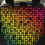 Colorful Disco Lights Pattern Print Pet Car Back Seat Cover