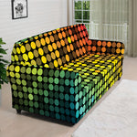Colorful Disco Lights Pattern Print Sofa Cover