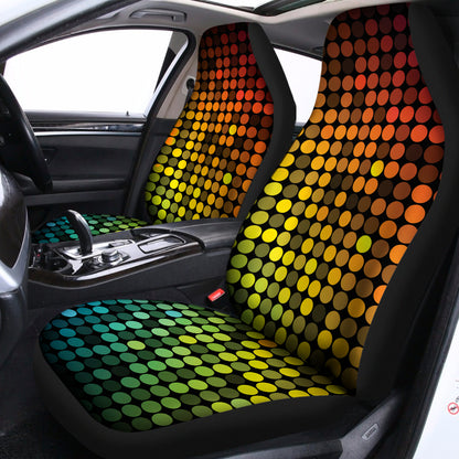Colorful Disco Lights Pattern Print Universal Fit Car Seat Covers