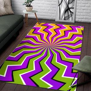 Colorful Dizzy Moving Optical Illusion Area Rug GearFrost