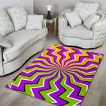 Colorful Dizzy Moving Optical Illusion Area Rug GearFrost