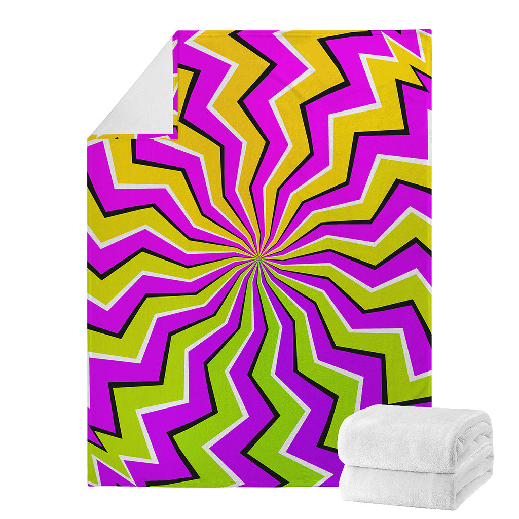 Colorful Dizzy Moving Optical Illusion Blanket