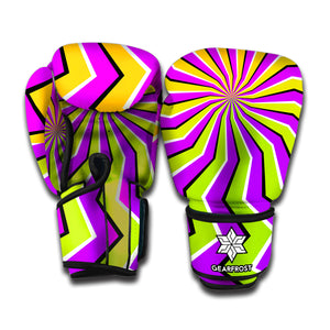 Colorful Dizzy Moving Optical Illusion Boxing Gloves