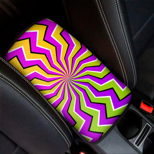 Colorful Dizzy Moving Optical Illusion Car Center Console Cover