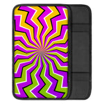 Colorful Dizzy Moving Optical Illusion Car Center Console Cover