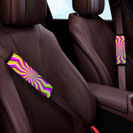 Colorful Dizzy Moving Optical Illusion Car Seat Belt Covers