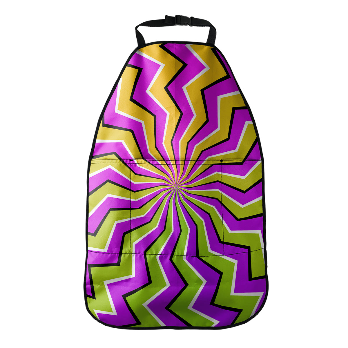 Colorful Dizzy Moving Optical Illusion Car Seat Organizers