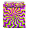Colorful Dizzy Moving Optical Illusion Duvet Cover Bedding Set