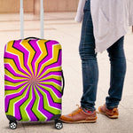 Colorful Dizzy Moving Optical Illusion Luggage Cover GearFrost