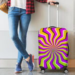 Colorful Dizzy Moving Optical Illusion Luggage Cover GearFrost