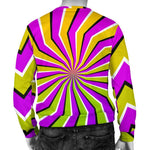 Colorful Dizzy Moving Optical Illusion Men's Crewneck Sweatshirt GearFrost