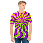 Colorful Dizzy Moving Optical Illusion Men's T-Shirt