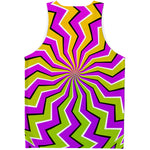 Colorful Dizzy Moving Optical Illusion Men's Tank Top